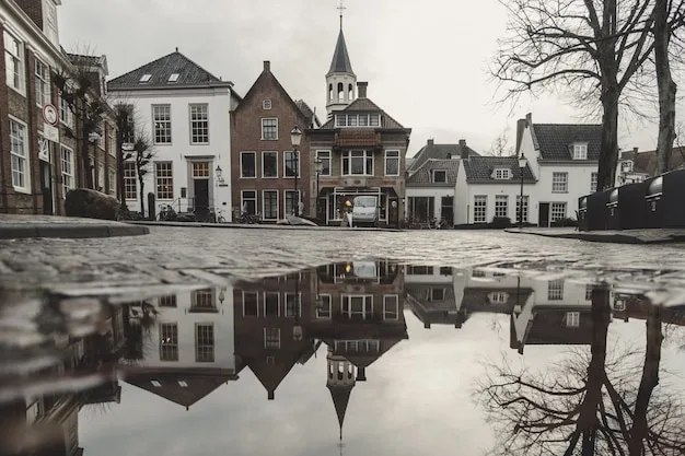 Historisch stadsplein met klassieke bebouwing in Diemen