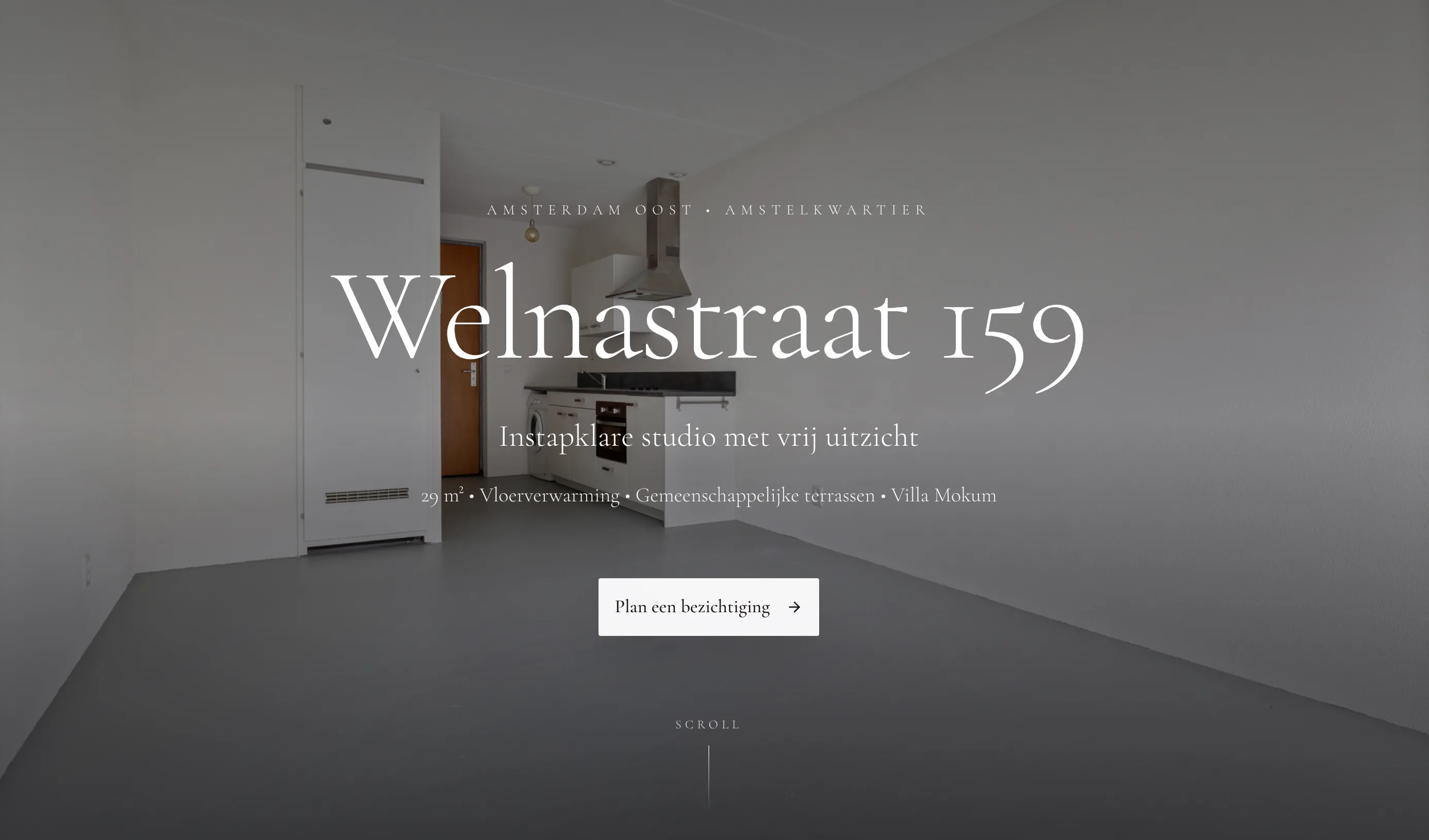 Voorbeeld online woningbrochure door Label & Lens Amsterdam